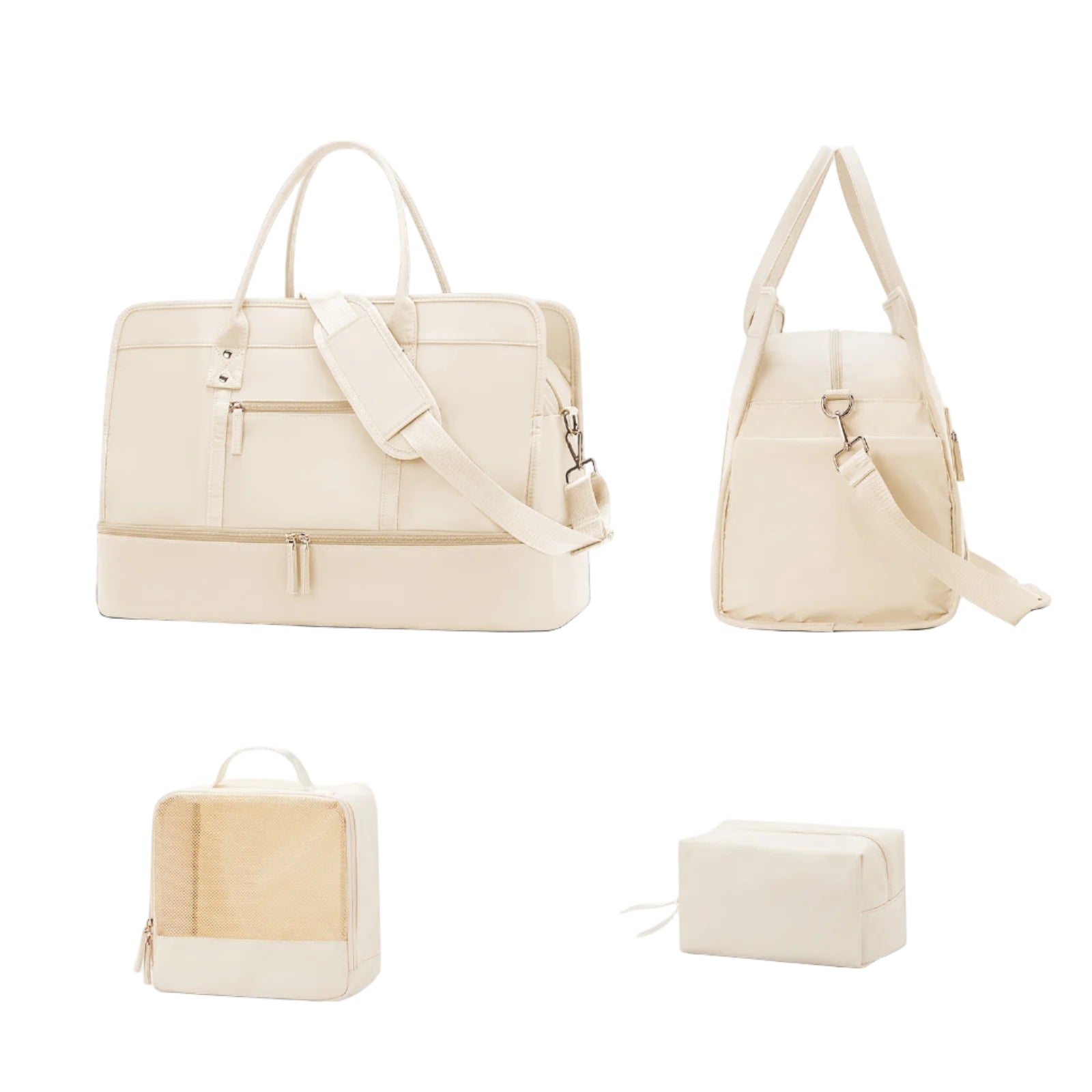 Luggage Travel Bags with a Clothes Bag and Toiletry Bag Large Capacity Daily Commuter Shoulder Bag Woman Tote Bags Handbag Woman