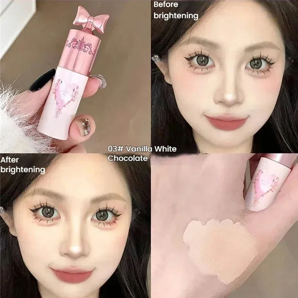 Brightening Highgloss Liquid Concealer Stick Hydrates Lasting Full Coverage Concealer Makeup Concealing Lip Groove Dark Circle