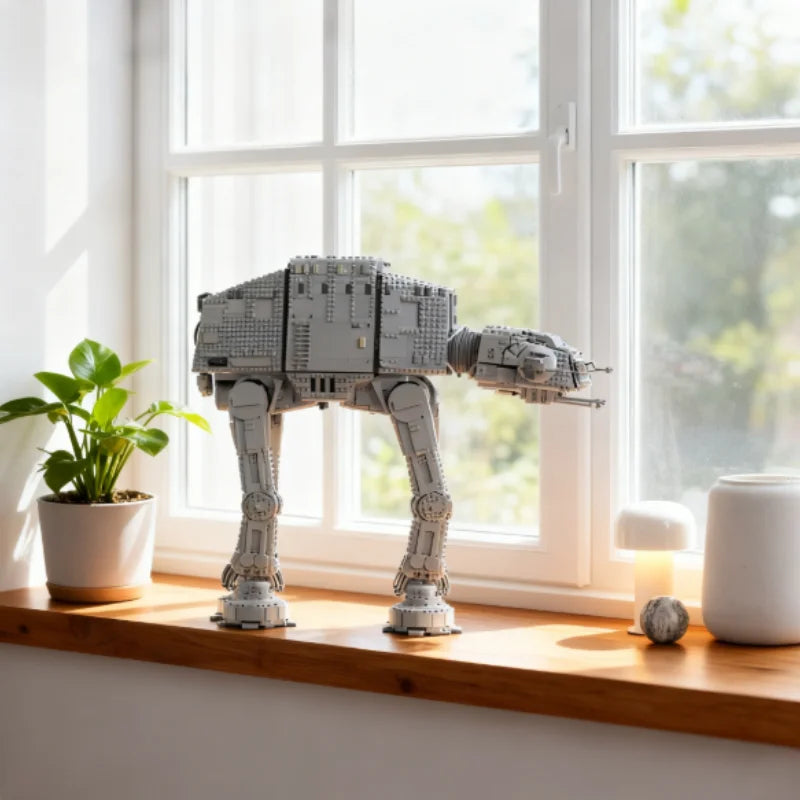 MOC 75313 UCS Large Sized ATAT Combat Walker Building Blocks Display Model Bricks Toys For Kids Adults Christmas Birthday Gifts