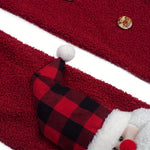 Women's Christmas Scarf Plush Warm Soft Extra-Long Snowman Santa Claus Reindeer-Patterned Scarves Winter Fashion Shawls