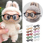 17cm labubu Glasses 6.5cm Transparent Plastic Glasses For 1/8 1/6 1/3 1/4 BJD for Labubu MSD SD Plush for EXO Doll sunglasses