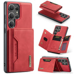 2 In 1 Case For Samsung Galaxy S25 S24 S23 S22 Ultra FE Note 20 A56 A36 A55 5G Wallet Magnetic Leather Card Holder Pocket Cover