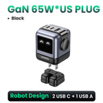 UGREEN 65W GaN Charger Uno Robot Design Quick Charge 4.0 3.0 PPS for iPhone 17 16 Pro Macbook Air Laptop Tablet PD Fast Charger