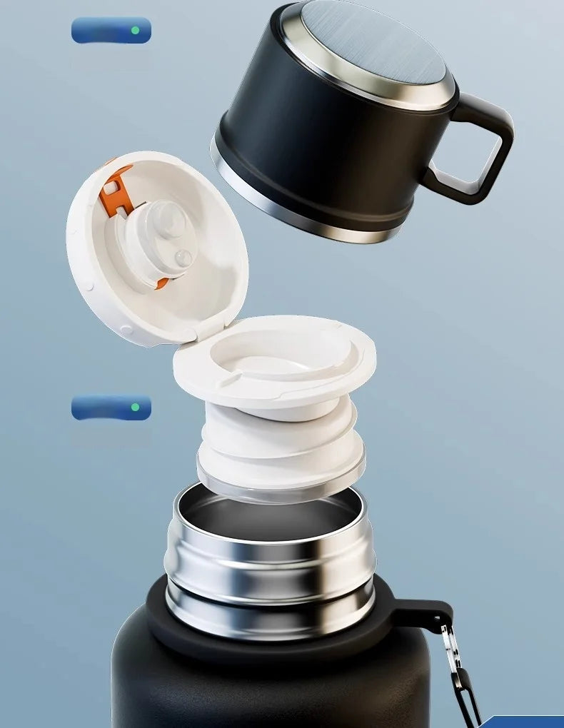 GIANXI Thermos Portable Stainless Steel Thermal Mug Tumbler Vacuum Flasks Cold And Hot And Ice Thermal Water Bottle Car Tea Cup