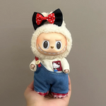 17cm Labubu Doll Clothes Capybara Cos Suit V1 V2 V3 Outfit Stylish Clothing Set for Plush Toy Dolls Accessories