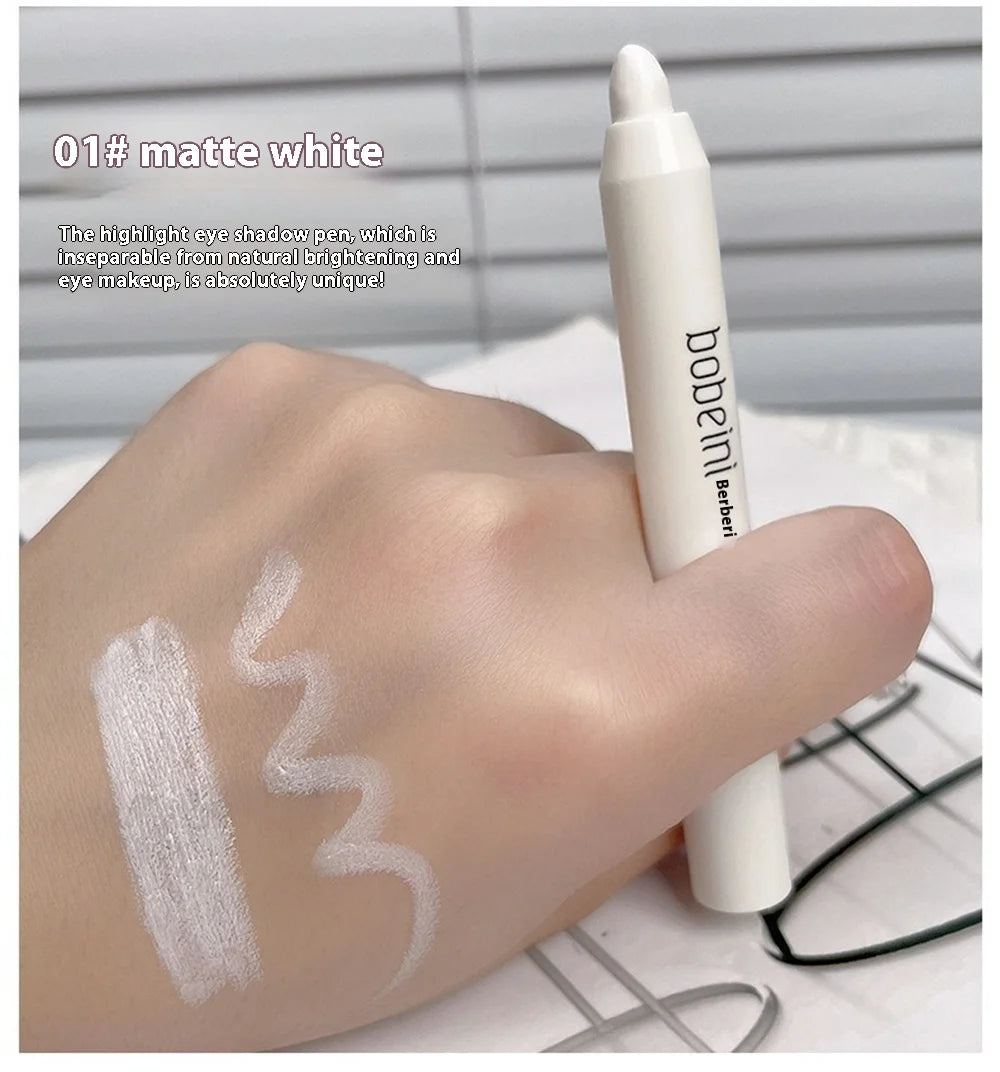 Eye Makeup Highlighter Pencil, Undereye Brightener Pencil, Dual-End Eye Shadow Stick, Smudge-Proof Eye Makeup Face Contouring