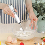TINSOL Mini Portable Blender Electric Milk Frother Handheld Egg Beater USB Rechargeable Coffee Frother Kitchen Mixer