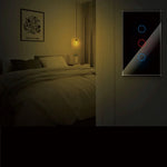 Tuya US WiFi Smart Wall Switch RF433 1/2/3/4 Gang No Neutral Wire Touch Sensor LED Light Switches Smart Home Alexa Google Home