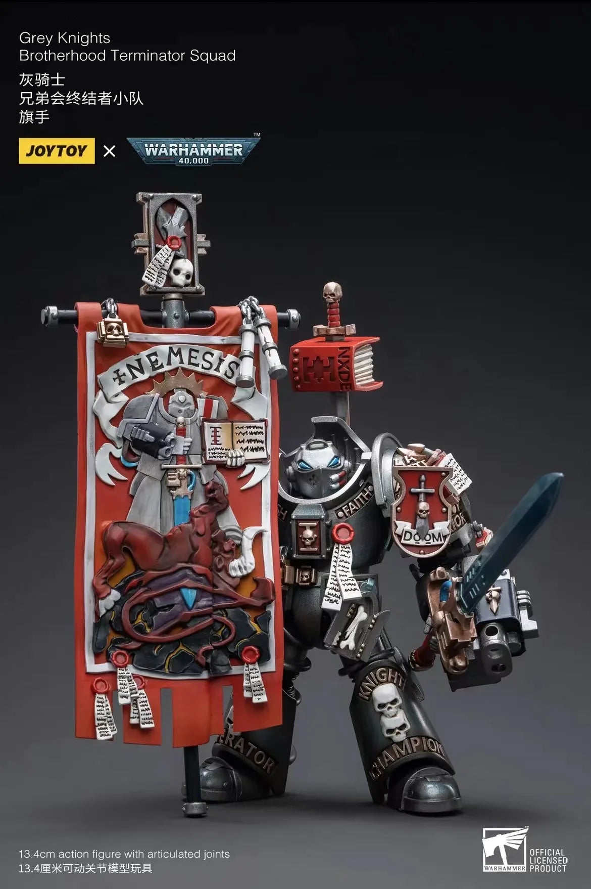 1/18 JOYTOY Action Figure 40K Grey Knight Figures And Mecha Anime Model Toy