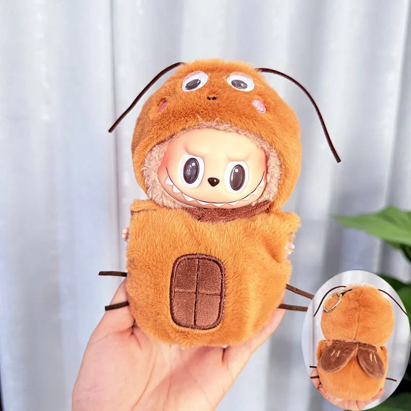 Clothes For Labubu Wacky Mart Cute Doll Clothes Cockroach Food Clothing Fried Shrimp Outfit Cartoon Costumes Suit Diy Doll