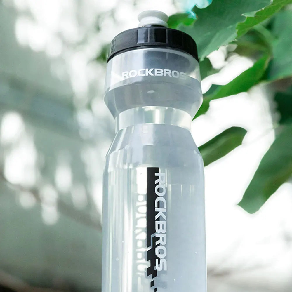 ROCKBROS Cycling Water Bottle+Water Bottle Holder 2-Piece Set -750ml Sports Water Bottle+Integrated Molded Water Bottle Holder