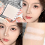 Hisyi Matte Monochrome Eyeshadow Palette Natural Light Highlighter Powder For Delicate Eye Contouring Brightens