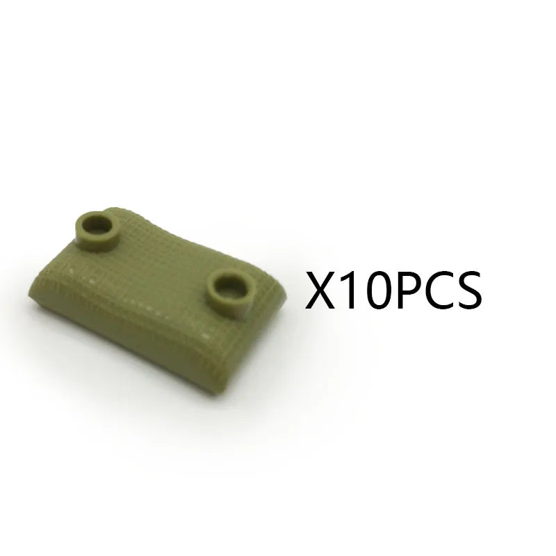 MOC WW2 Military Oil Drum Fuel Tank Printed Building Blocks Weapons Soldiers Accessories War Scene Accessories Bricks Toys Boys