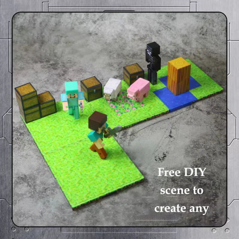 Magnetic Base Plate Variety Baseplates Match Mine World Magnetic Building Blocks Toys for Boys and Girls Children Gift