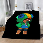 Sleepy Sandy Leon Spike Printed Blanket Picnic Blankets Warm Blanket Soft and Comfortable Blanket Home Travel Birthday Gift