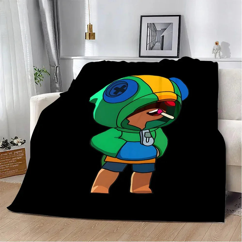 Sleepy Sandy Leon Spike Printed Blanket Picnic Blankets Warm Blanket Soft and Comfortable Blanket Home Travel Birthday Gift