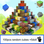 10-300pcs Magnetic Blocks Game Mine Magnet World Toys For Boys Girls STEM Montessori Sensory Cubes Game Toys Gift