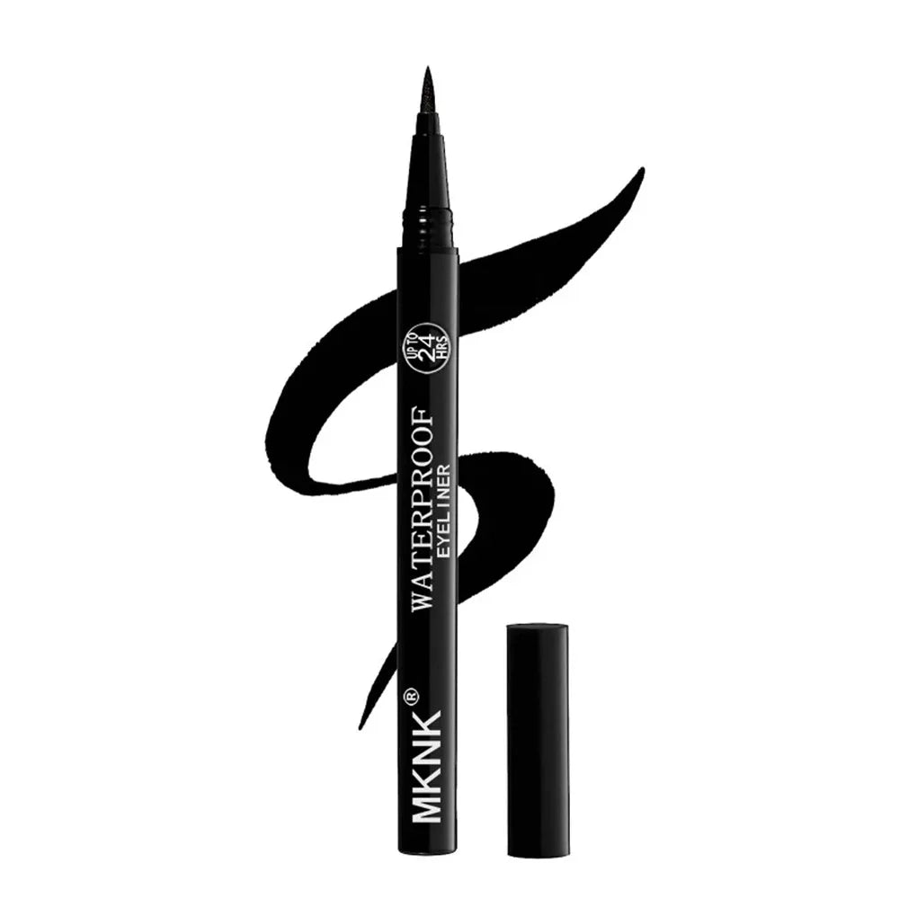 1/2 PCS Black Quick-Dry Eyeliner Pencil - 24H Lasting Smooth Matte Waterproof Anti-Smudge Liquid Eyeliner Makeup for Eyes