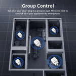 TNCE Tuya WiFi/Zigbee Smart Plug 16A/20A EU Smart Socket With Power Monitoring Timing Function Work With Alexa GoogleHome