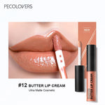 1PC Butter Gloss Non-Sticky Lip Gloss Long Lasting Nude Lip Makeup Hydrating Lip Gloss with Essential Oil Liquid Lipstick