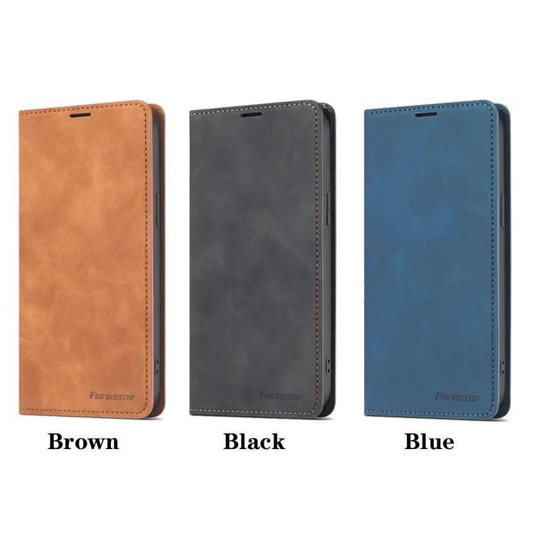 Wallet Skin Friendly Magnetic Flip Card Photo Frame Leather Case For Samsung Galaxy S24 Ultra S24 Plus Waterproof And Dustproof