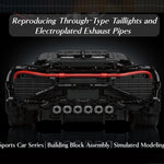 Bugatti Remote Control Supercar Building Set – Motorized Technical Model with App Control & Moving Functions