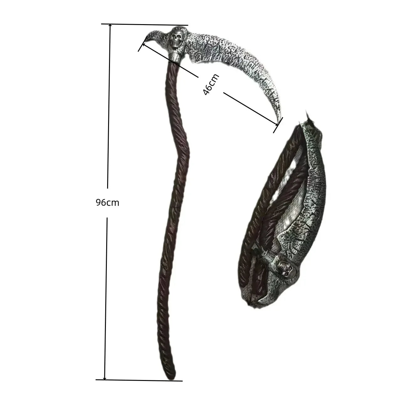 Halloween Weapon Skull Ghost Devilish Red Cross Death Scythe Pirate Knife Props Customizable Party Decorations Home Goods