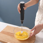 Portable egg beater, handheld milk frother, rechargeable coffee machine, 3-speed cake cream maker, household kitchen food mixer