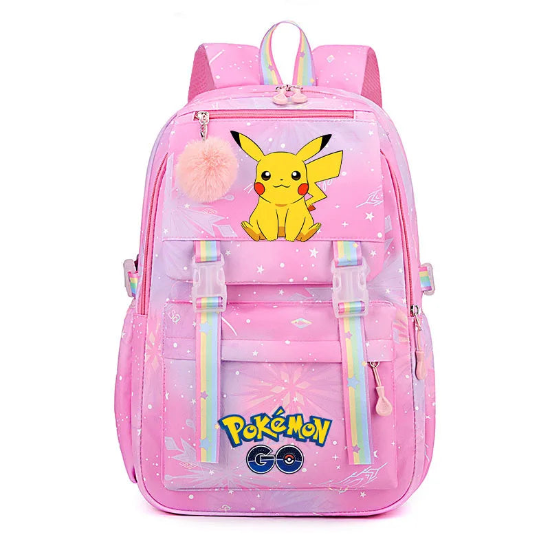 Pokémon Backpack for Kids & Teens – Pikachu & Charmander School Bag (Back-to-School Gift)