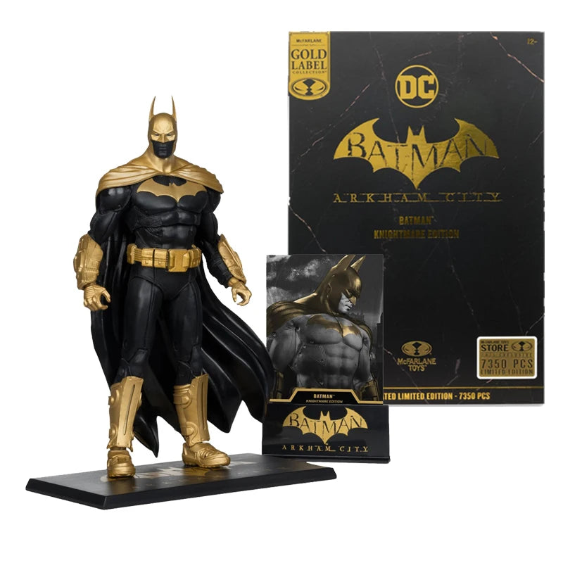 McFarlane Toys Batman Arkham City Knightmare 18cm Action Figures Gold Label DC Multiverse Model