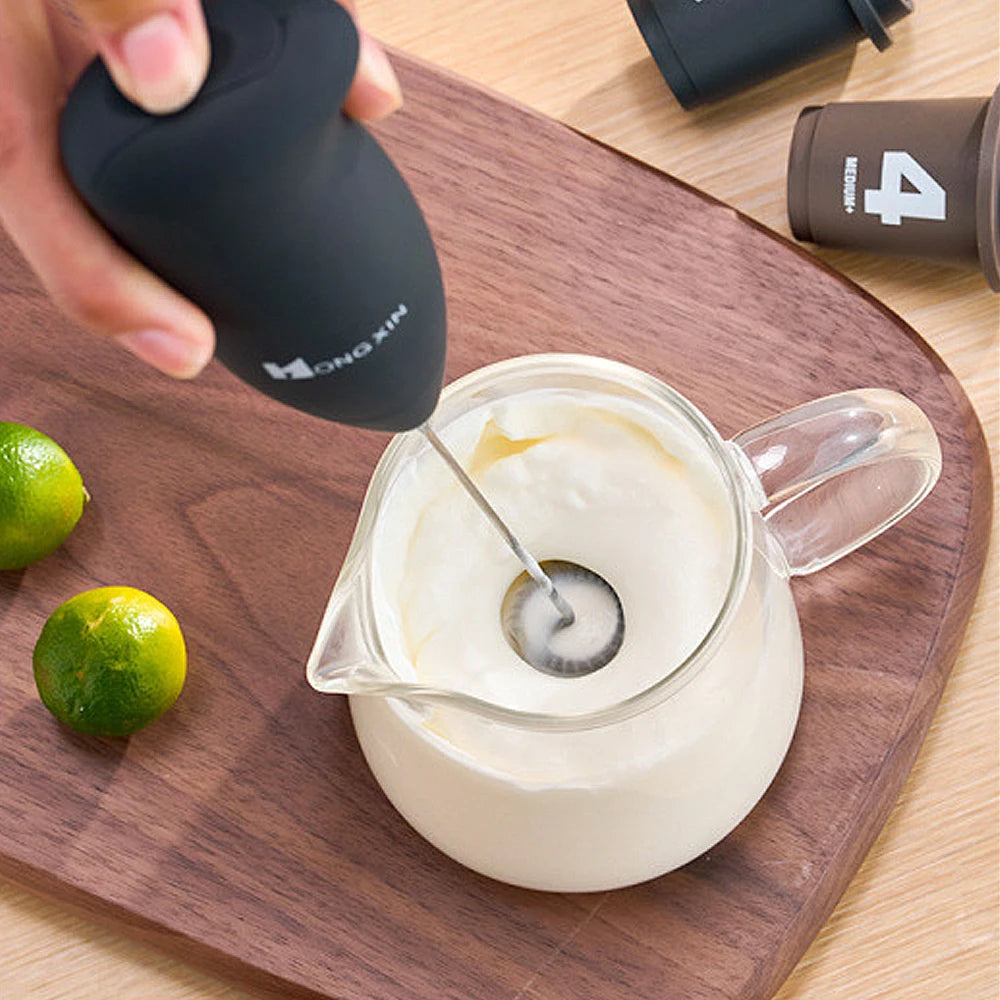 Electric Whisk Portable Handheld Blender Coffee Milk Stirrer Kitchen Tools Stainless Steel Milk Frother