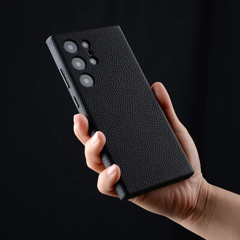 Melkco 100% Genuine Leather Case For Samsung Galaxy S24 S25 Ultra S24 Plus + 5G Premium luxury Cases Fashion Cow Business Cover