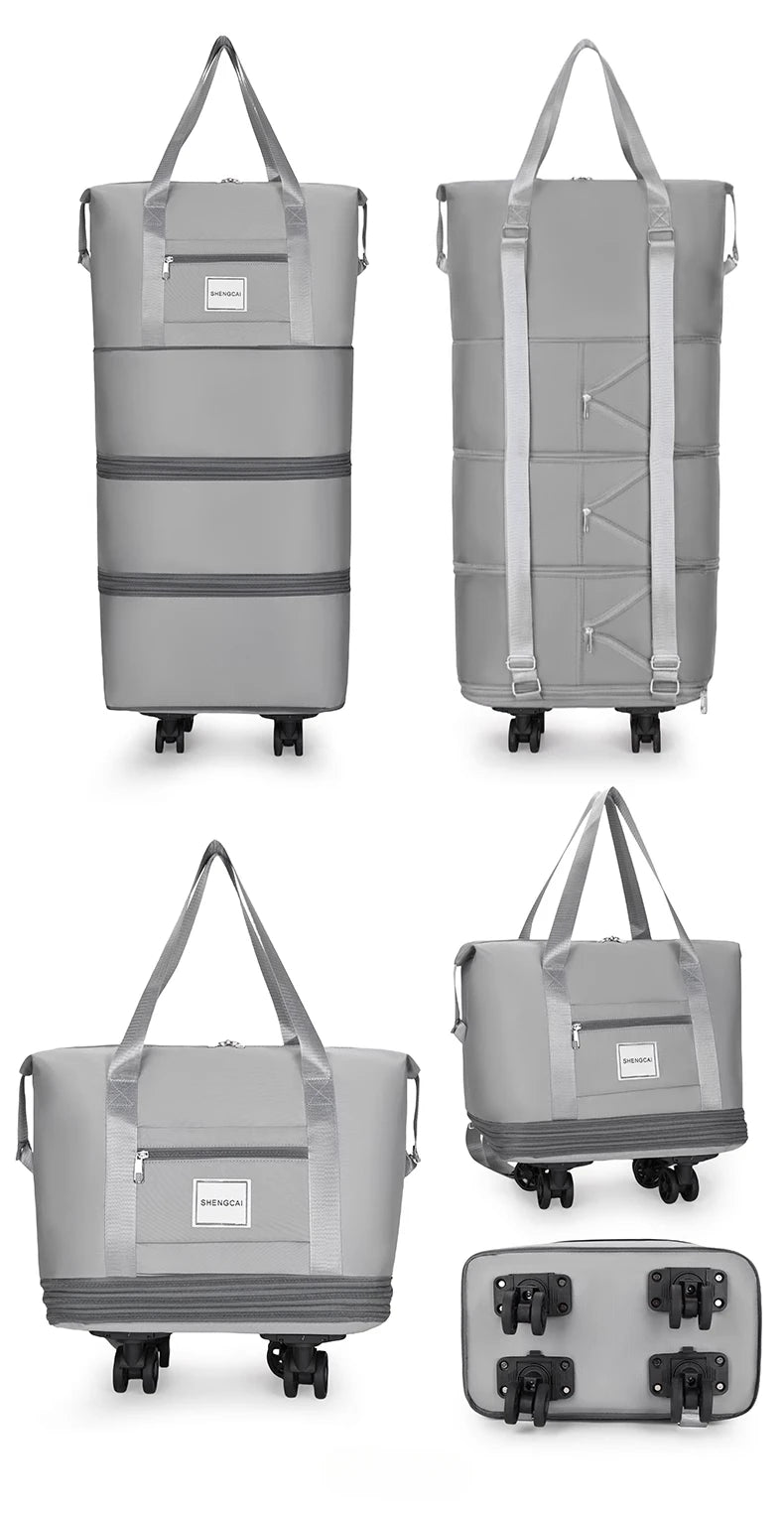 Travel Bag Backpack Large Capacity Disassembly Universal Wheel Storage Bag Luggage  Portable Double-layer Checked Bag with Wheel