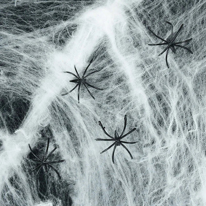 Halloween spider web simulation big black spider decoration bar scene layout props party decoration lawn scenery home decoration