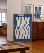 Chaos Typography Art Print and Posters Modernist Wall Art Chaos Quote Canvas Paintings Preppy Aesthetic Living Room Picturess