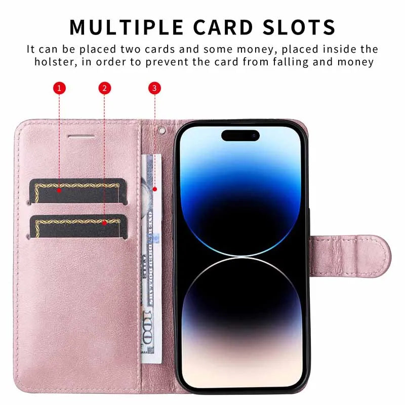 Leather Case For Samsung Galaxy A3 A5 A7 A6 Plus A8 A9 J2 Pro J3 J4 Prime J6 J5 J7 J8 2018 2016 2017 Flip Wallet Phone Cover