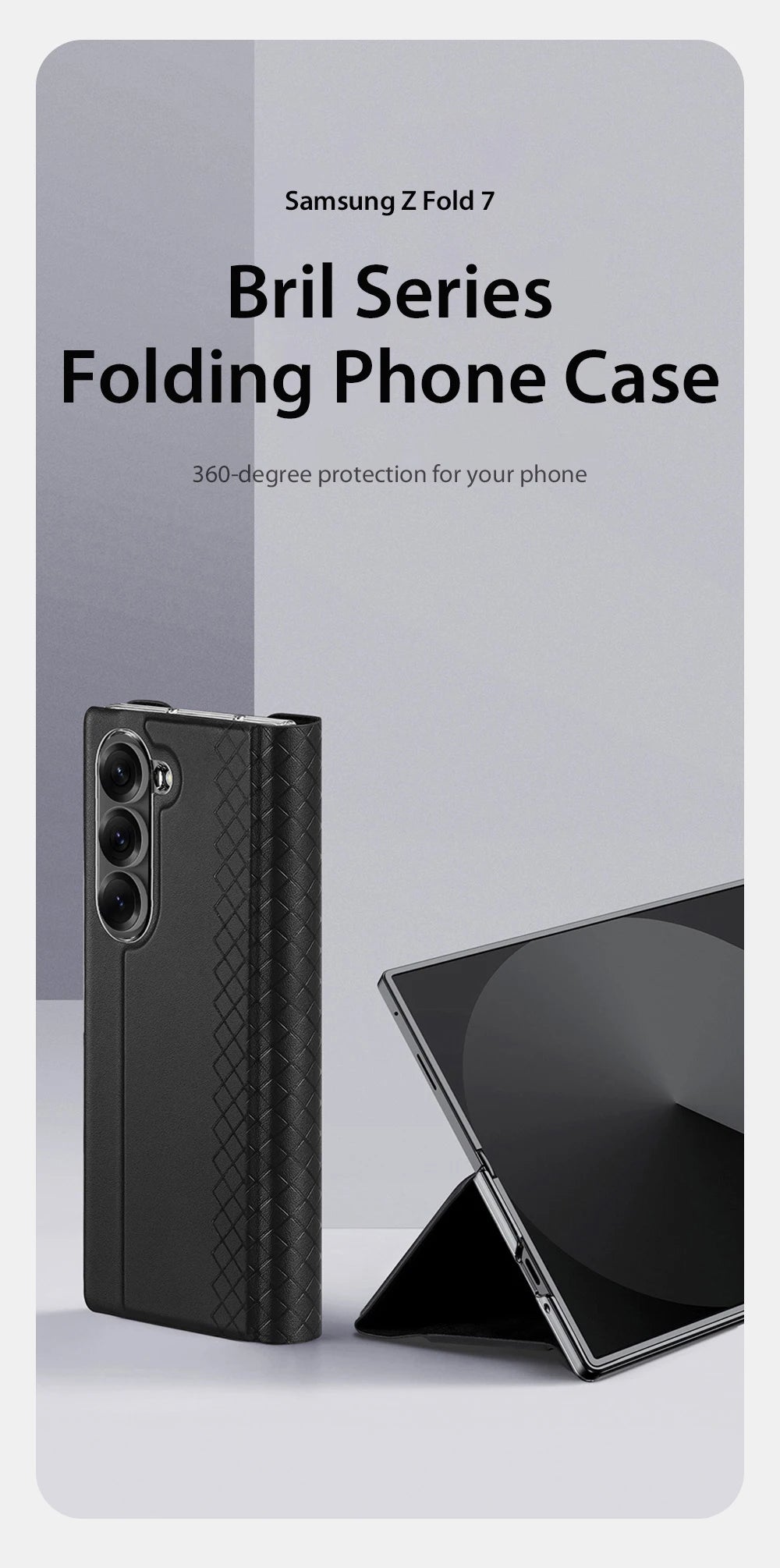 DUX DUCIS Full Protection Business Flip Leather Case for Samsung Galaxy Z Fold 7 6 5 5G Card Pocket Magnetic Closure Cover