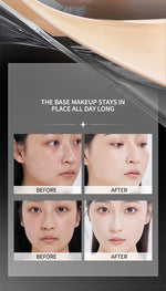 Clear and Moist Hydrating Foundation Naturally Perspective, Moisturizing, Bling, Glossy, Thin and Lightweight Double Head Makeup Foundation Rotated, More Comfortable, Waterproof Function, Easy to Makeup, Easy to Use