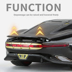 1:32 Batmobile Vision GT AMG Super Concept Car Diecast Metal Alloy Model Car Pull Back Sound And Light Bat Custom Edition Friend