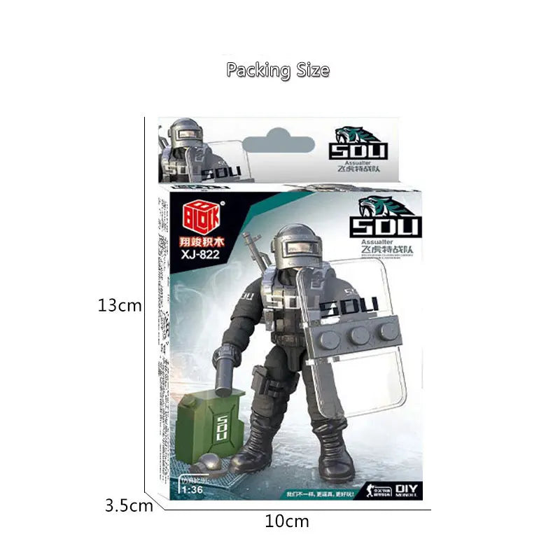 WW2 Eagle Special Forces Military Action Figures Soldiers SWAT Model Building Blocks Bricks Boy's Toys Boys Action Figure