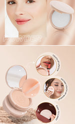 BEAUTY GLAZED Oil Control Matte Face Powder Long Lasting Flawless Setting Powder Face Makeup With Mirror