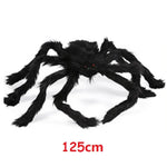 Halloween spider web simulation big black spider decoration bar scene layout props party decoration lawn scenery home decoration
