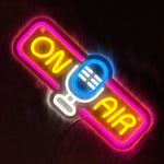 On Air Neon Sign For Wall Decor,Led Neon Light For Game Room,Broadcasting Room,Live Room,Bedroom Decor, Music Studio,USB Powered