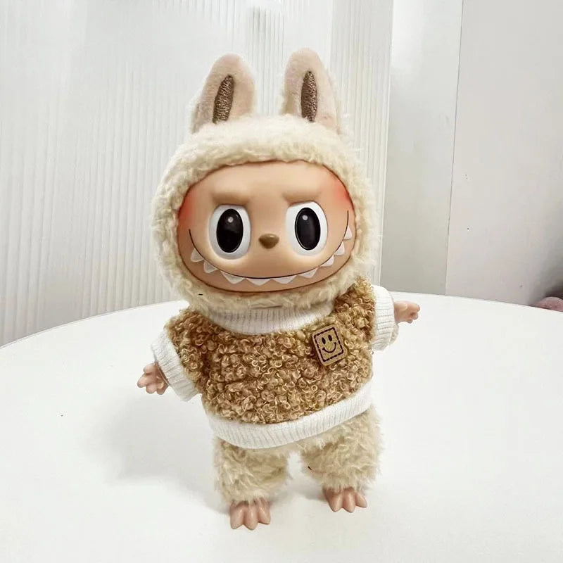 17cm Cute Mini Plush Doll'S Clothes Outfit Accessories For Korea Kpop Exo Labubu Idol Dolls Skirt Hat Clothing DIY Kids Gift