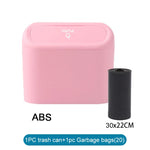 Car Trash Can (with Lid) Contains 60 (300) Garbage Bags, Small Car Trash Can, Leak-proof Mini Car Accessories