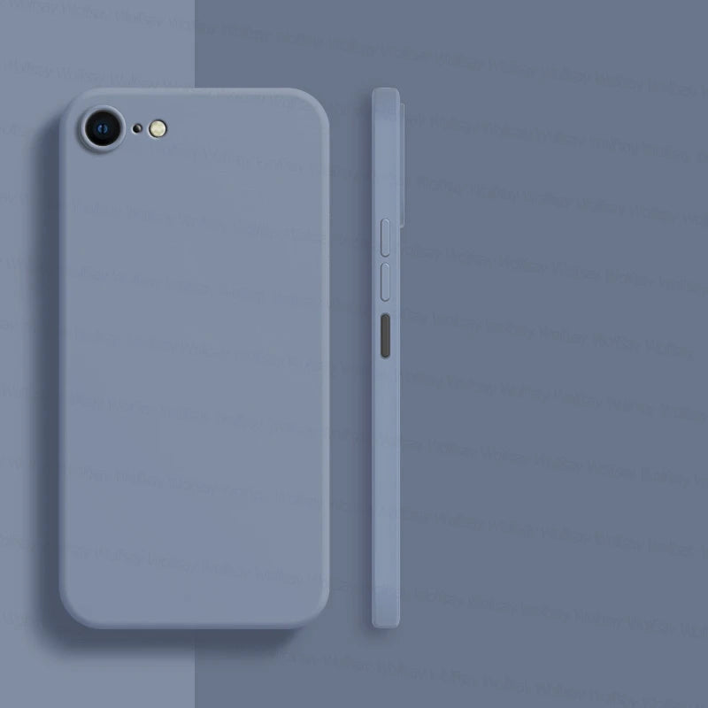 For iPhone 8 Case For iPhone SE 2022 2020 7 8 Cover Case Luxury Shockproof Soft TPU Liquid Silicone Phone Back Case For iPhone 8