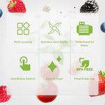 BioloMix 700W 3-in-1 Multifunctional Portable Food Processor Juicer Blender Smoothie Mixer Food Chopper Dry Grinder for Kitchen