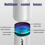 BORWOLF AZ70500 refracting astronomical telescope 70MM large aperture 25X-416X for observing the moon and planets