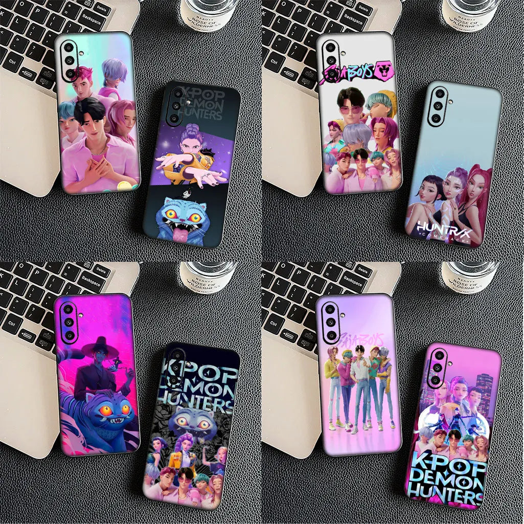 KPop Sajas Jinus Demons Tiger Hunters Boys for Samsung Galaxy A56 A26 A36 A10 A20 A30 A31 A32 A50 A51 A52 A53 A33 A12 A14 Case