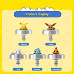 Pokemon Figures Beyblade Top Gyroscope Toys Pikachu Charmander Squirtle Mewtwo Eevee PVC Models Pokeball Gift For Kids
